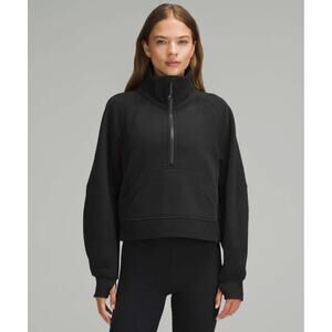 Lululemon Scuba Oversized Funnel-Neck Half Zip Black M/L